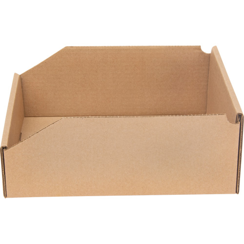 Boîtes profondes en carton ondul&eacute;, 11-3/4" la x 11-1/4" p x 4-1/2" h, Beige Distribution Élite MP