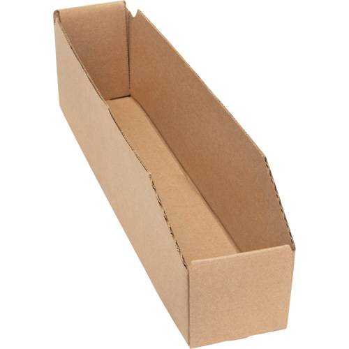 Boîtes profondes en carton ondul&eacute;, 1-7/8" la x 17-1/8" p x 4-1/2" h, Beige Distribution Élite MP