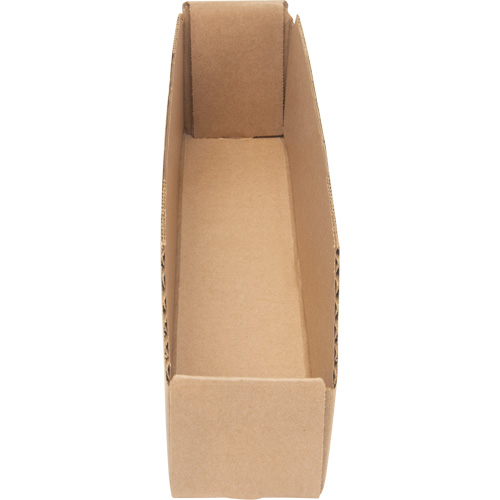 Boîtes profondes en carton ondul&eacute;, 1-7/8" la x 17-1/8" p x 4-1/2" h, Beige Distribution Élite MP