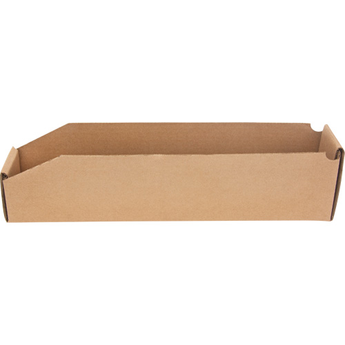 Boîtes profondes en carton ondul&eacute;, 1-7/8" la x 17-1/8" p x 4-1/2" h, Beige Distribution Élite MP