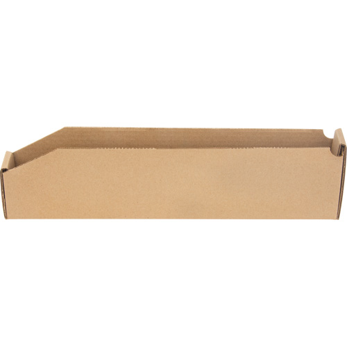 Boîtes profondes en carton ondul&eacute;, 2-7/8" la x 17-1/4" p x 4-1/2" h, Beige Distribution Élite MP
