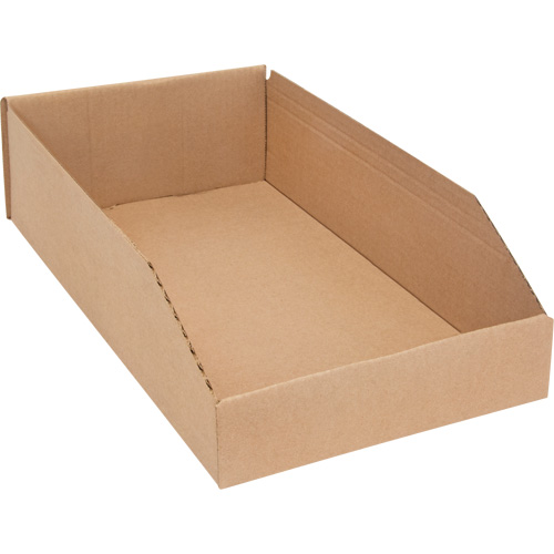 Boîtes profondes en carton ondul&eacute;, 9-3/4" la x 17-1/4" p x 4-1/2" h, Beige Distribution Élite MP