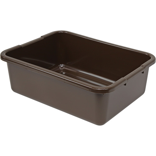 Bac d'entreposage tout usage &agrave; fond rainur&eacute;, 7" ha x 15" p x 21" lo, Plastique, Brun Distribution Élite MP