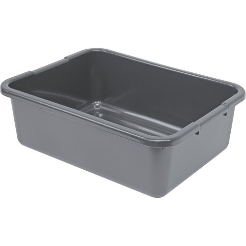 Bac d'entreposage tout usage &agrave; fond rainur&eacute;, 7" ha x 15" p x 21" lo, Plastique, Gris Distribution Élite MP