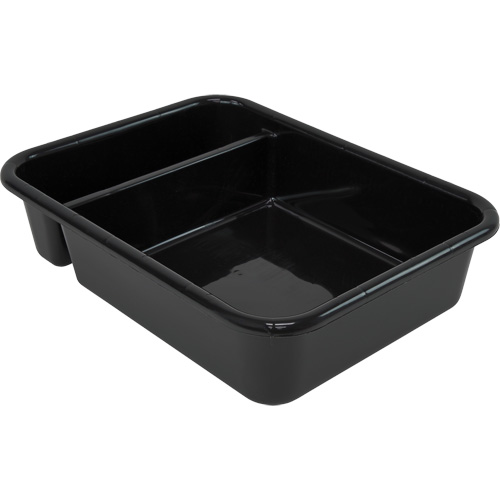 Bac d'entreposage tout usage &agrave; compartiment, 7" ha x 15" p x 20" lo, Plastique, Noir Distribution Élite MP