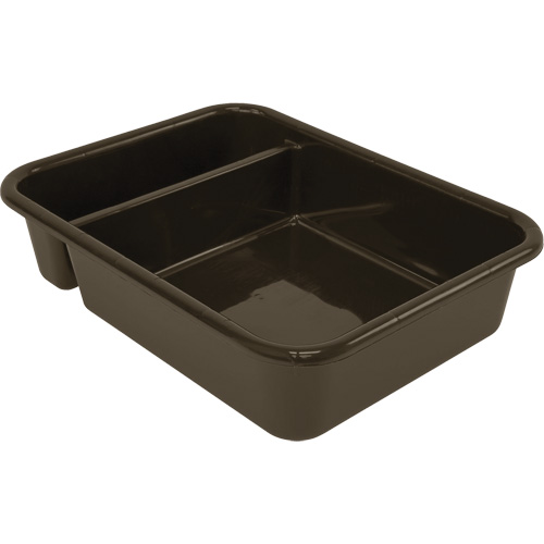 Bac d'entreposage tout usage &agrave; compartiment, 5" ha x 15" p x 20" lo, Plastique, Brun Distribution Élite MP
