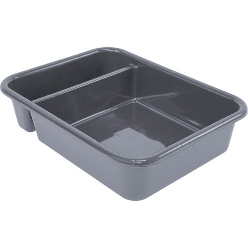 Bac d'entreposage tout usage &agrave; compartiment, 5" ha x 15" p x 20" lo, Plastique, Gris Distribution Élite MP