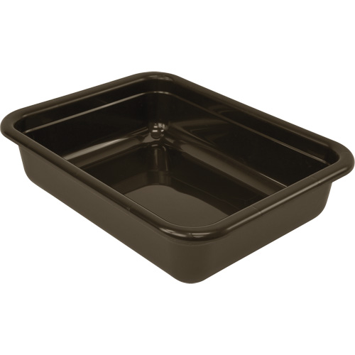 Bac d'entreposage tout usage &agrave; fond plat, 5" ha x 17" p x 22" lo, Plastique, Gris Distribution Élite MP