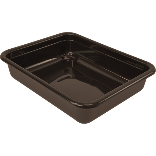 Bac d'entreposage tout usage &agrave; fond plat, 5" ha x 15" p x 20" lo, Plastique, Brun Distribution Élite MP