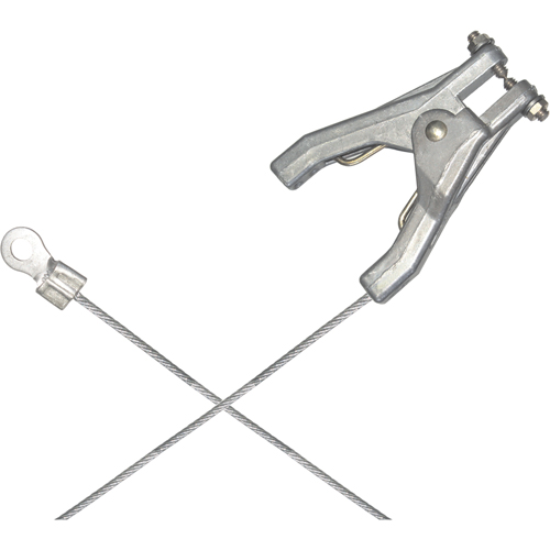 Heavy-Duty Bonding & Grounding Wire Assemblies - Hand Clamp & 1/4" Terminal Connectors Distribution Élite MP