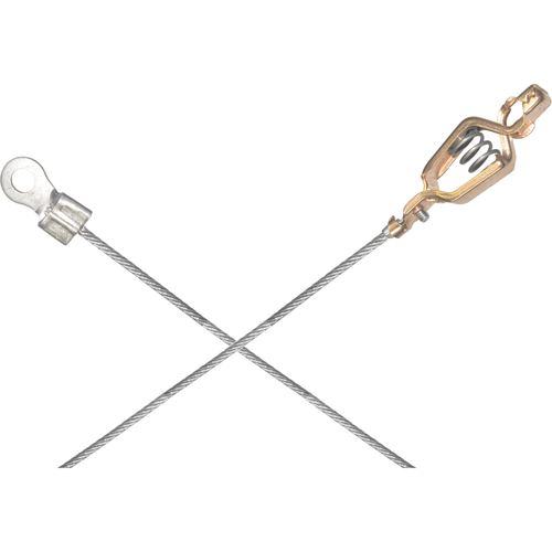 Assemblages l&eacute;gers de c&acirc;bles de masse et de mise &agrave; la terre - Pinces crocodile & raccordements a/borne d'extr&eacute;mit&eacute; de 1/4" Distribution Élite MP