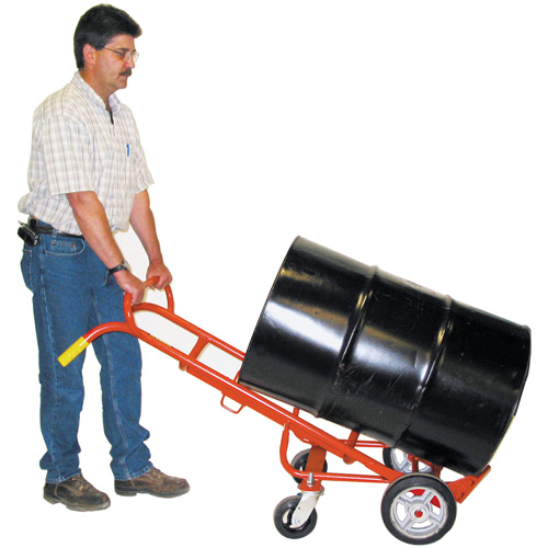Ergonomic Drum Truck With Swivel Casters, Steel Construction, 55 - 85 US Gal. (45 - 70 Imperial Gal.) Distribution Élite MP