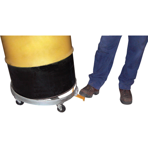 Tilting Drum Dollies, Steel, 900 lbs. Capacity, 23-1/2" Diameter, Hard Rubber Casters Distribution Élite MP