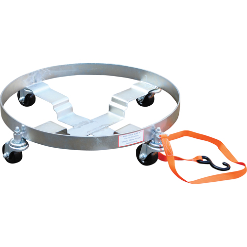 Multi-Tier Drum Dollies, Steel, 900 lbs. Capacity, 23-1/2" Diameter, Rubber Casters Distribution Élite MP