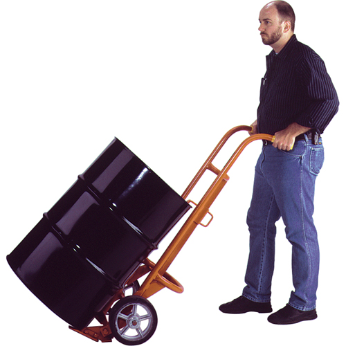 Chariots ergonomiques pour baril, Fabriqu&eacute; en Acier, 55 - 85 gal. US (45 - 70 gal. imp.) Distribution Élite MP