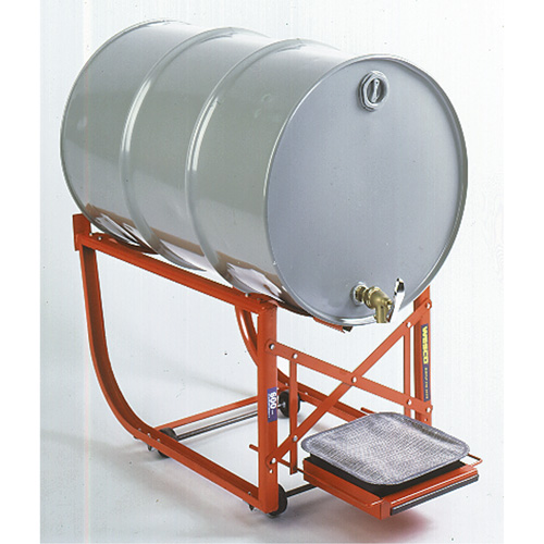 Support de baril avec plateau d'&eacute;gouttage, Capacit&eacute; de 55 gal. US (45 gal. imp.), Charge max. de 600 lb/272 kg Distribution Élite MP