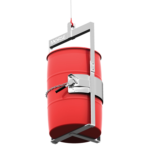 Stainless Steel Below-Hook Drum Lifter, 30 - 55 US Gal. (25 - 45 Imperial Gal.), 1000 lbs./454 kg Cap. Distribution Élite MP
