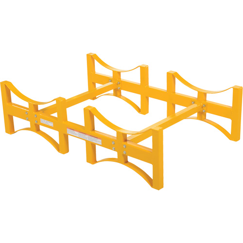 Porte-barils empilable en acier, 2 barils, Capacit&eacute; de 1600 lb, 45-1/2" la x 29-7/8" p x 12-3/4" h Distribution Élite MP