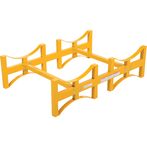 Porte-barils empilable en acier, 2 barils, Capacit&eacute; de 1600 lb, 45-1/2" la x 29-7/8" p x 12-3/4" h Distribution Élite MP