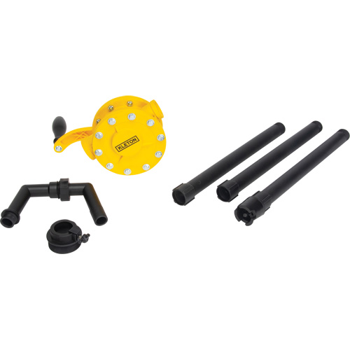 Pompe rotative pour baril, Polypropyl&egrave;ne, Pour capacit&eacute; 15 - 55 gal. US, 8 oz/course Distribution Élite MP