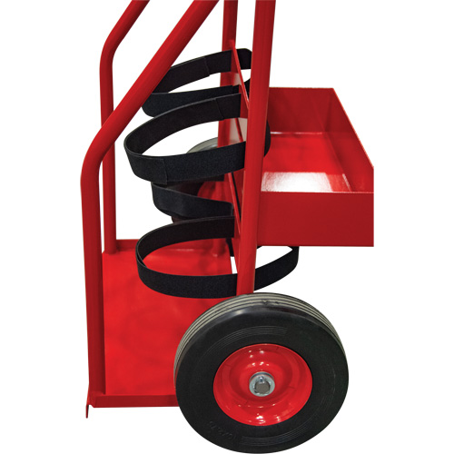 Hot Works Fire Prevention Cart, Semi-Pneumatic Wheels, 17.75" W x 8.9" L Base, 100 lbs. Distribution Élite MP