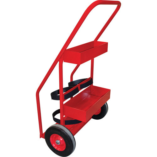 Hot Works Fire Prevention Cart, Semi-Pneumatic Wheels, 17.75" W x 8.9" L Base, 100 lbs. Distribution Élite MP
