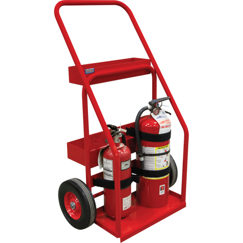 Hot Works Fire Prevention Cart, Semi-Pneumatic Wheels, 17.75" W x 8.9" L Base, 100 lbs. Distribution Élite MP