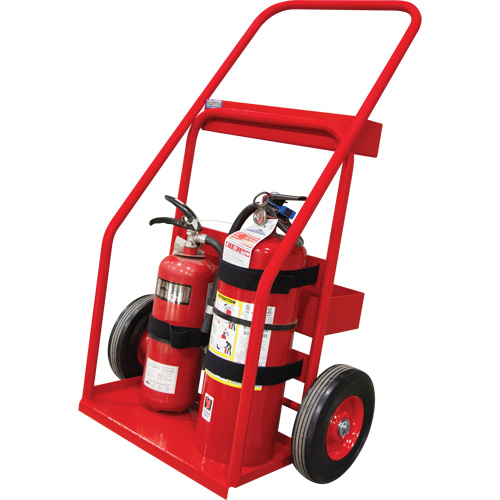 Hot Works Fire Prevention Cart, Semi-Pneumatic Wheels, 17.75" W x 8.9" L Base, 100 lbs. Distribution Élite MP