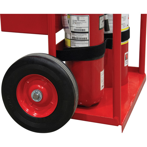 Hot Works Fire Prevention Cart, Semi-Pneumatic Wheels, 17.75" W x 8.9" L Base, 100 lbs. Distribution Élite MP