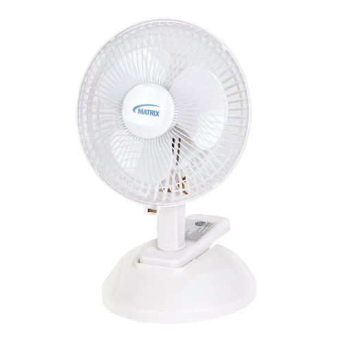 Clip-On & Desk Fan, 6" Diameter, 2 Speeds Distribution Élite MP
