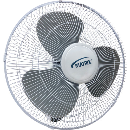 Wall Mount Oscillating Fan, Commercial, 3 Speed, 16" Diameter Distribution Élite MP