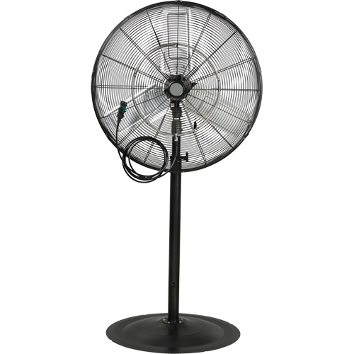 Ventilateur oscillant sur socle avec vaporisation &agrave; moteur &eacute;tanche &agrave; l'eau, Robuste, 3 Vitesses, Diam&egrave;tre de 30" Distribution Élite MP