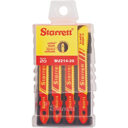 Lames pour scie sauteuse Unified Shank, Bim&eacute;tal, 2" lo, 14 dents par pouce Distribution Élite MP