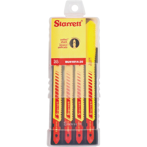 Lames pour scie sauteuse Unified Shank, Bim&eacute;tal, 4" lo, 10-14 dents par pouce Distribution Élite MP