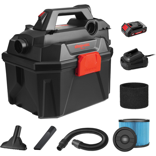 Cordless Wet/Dry Vacuum, 20 V, 2 Gal. Capacity Distribution Élite MP