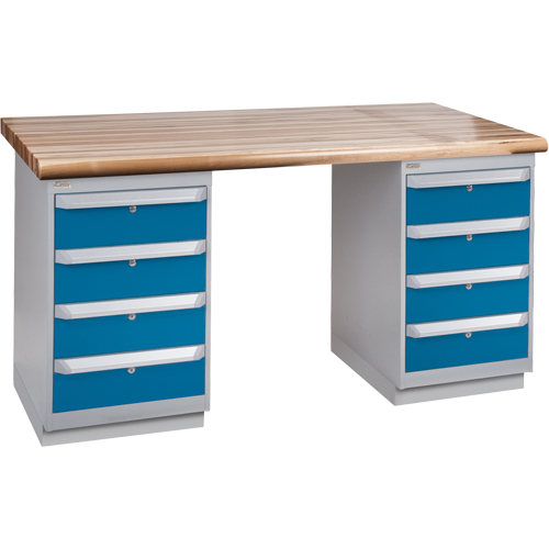Heavy-Duty Workbench, Dual Drawers, 1500 lbs. Cap., 72" W x 36" D, 34" H Distribution Élite MP