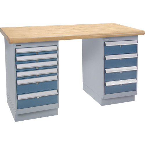 Heavy-Duty Workbench, Dual Drawers, 1500 lbs. Cap., 72" W x 30" D, 34" H Distribution Élite MP