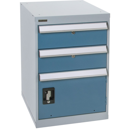 Pedestal Workbench with One Door & Two Drawers, 2 Drawers, 18" W x 21" D x 28" H Distribution Élite MP