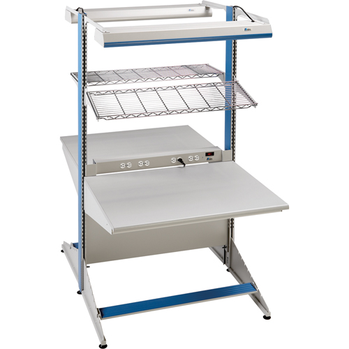 Arlink Preconfigured Workstation, 60" W x 56" D x 84" H, Double Sided Starter Distribution Élite MP