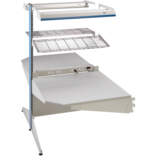 Arlink Preconfigured Workstation, 36" W x 56" D x 84" H, Double Sided Corner Add-On Distribution Élite MP