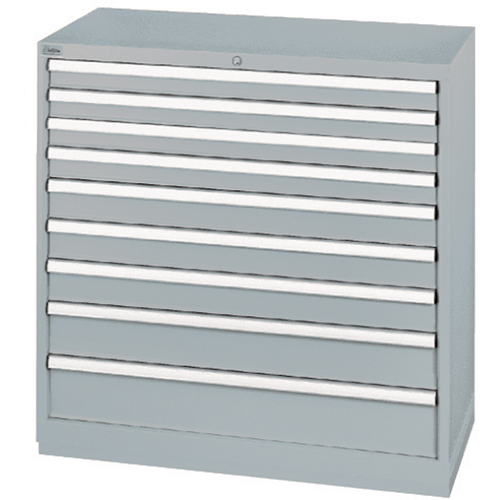 Armoires de rangement avec tiroirs, 9 tiroirs, 40-1/4" la x 22-1/2" p x 41-3/4" h, Gris Distribution Élite MP