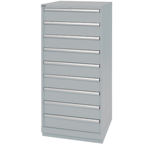 Armoires de rangement avec tiroirs, 9 tiroirs, 28-1/4" la x 28-1/2" p x 59-1/2" h, Gris Distribution Élite MP