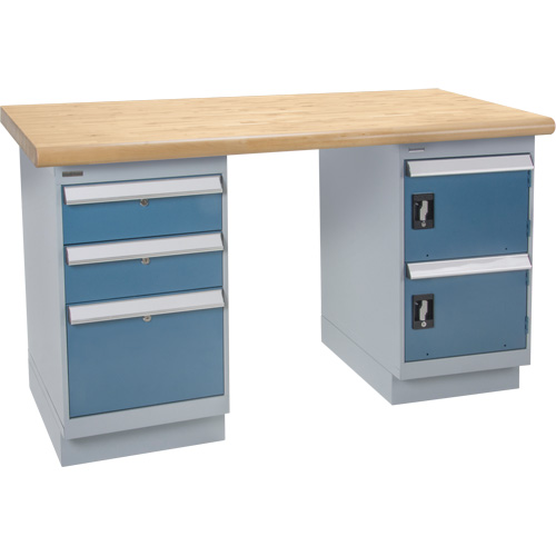 &eacute;tabli, Porte & tiroirs, Cap 2500 lb, 72" la x 36" p, 34" h Distribution Élite MP