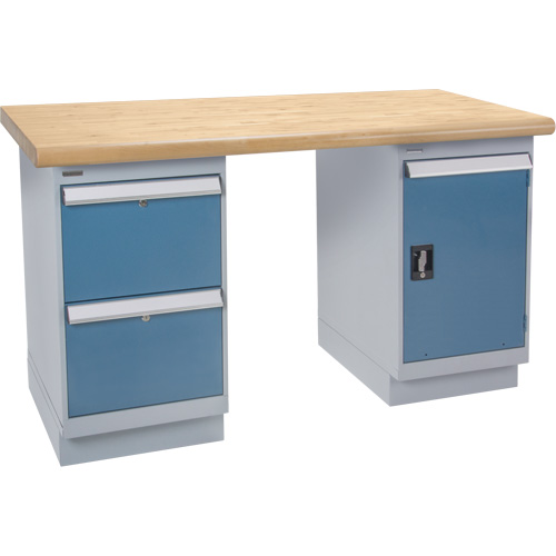 &eacute;tabli, Porte & tiroirs, Cap 2500 lb, 72" la x 36" p, 34" h Distribution Élite MP