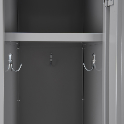 Clean Line Lockers, 3 -tier, Bank of 4, 48" x 18" x 72", Steel, Charcoal, Rivet (Assembled) Distribution Élite MP