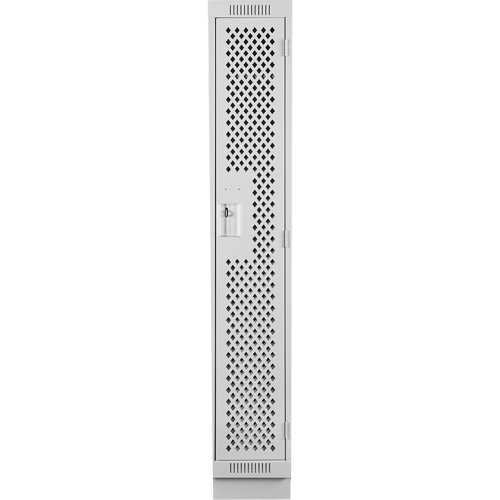 Clean Line Lockers, 12" x 12" x 76", Steel, Grey, Rivet (Assembled), Perforated Distribution Élite MP