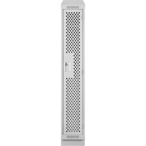 Clean Line Lockers, 12" x 18" x 82", Steel, Grey, Rivet (Assembled), Perforated Distribution Élite MP