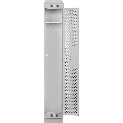 Clean Line Lockers, 12" x 18" x 82", Steel, Grey, Rivet (Assembled), Perforated Distribution Élite MP