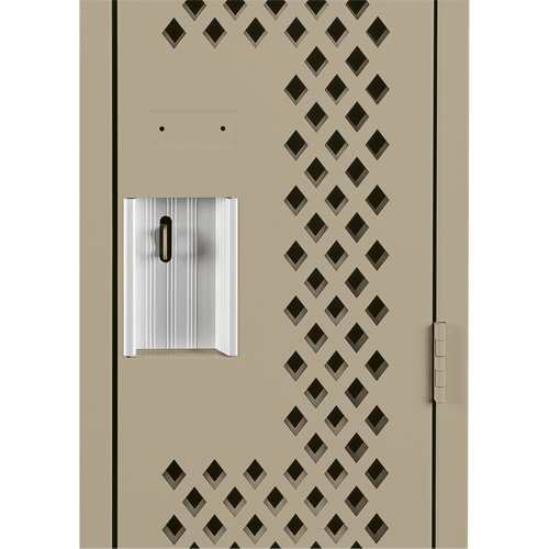 Clean Line Lockers, 12" x 12" x 72", Steel, Beige, Rivet (Assembled), Perforated Distribution Élite MP