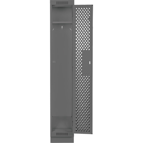 Casiers Clean Line, 12" x 12" x 76", Acier, Charbon, Rivet (assembl&eacute;), Perfor&eacute; Distribution Élite MP